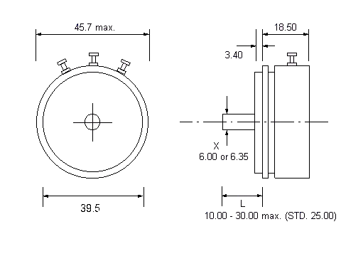 CP18 servo dimensions