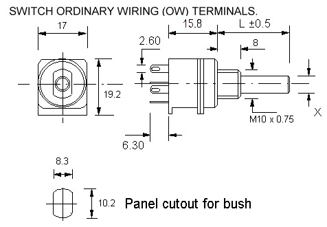 ECO/B1OW2S dimensions