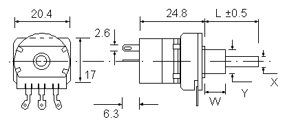 OW20BU/B4OW1S dimensions