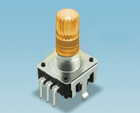 E12 Rotary encoder - vertical, orange E12 Rotary encoder - vertical, orange